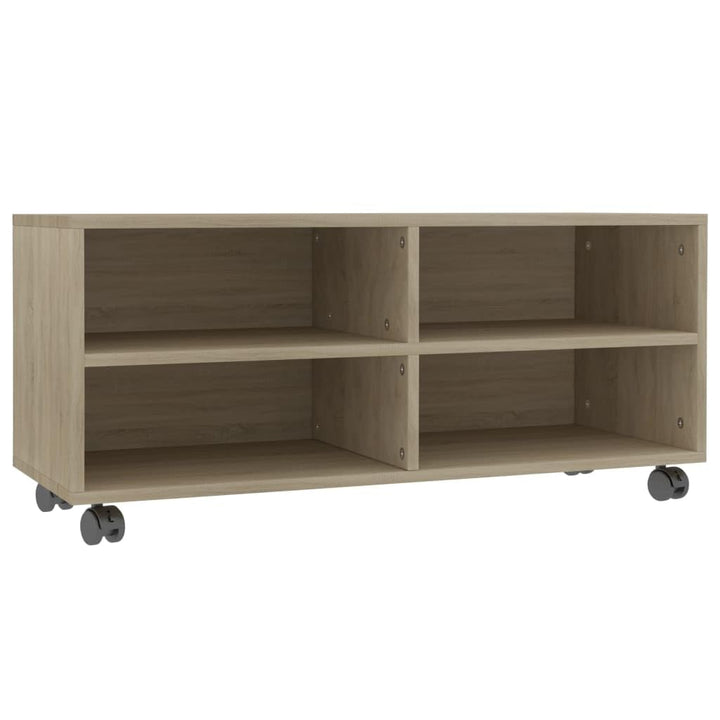 vidaXL TV Schrank mit Rollen Lowboard Fernsehtisch TV Möbel Board Tisch Fernsehschrank Sideboard HiF