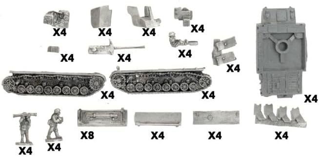 Flames of War: Später Krieg: Deutsch: Mobelwagen 3,7 cm AA Panzer Platton (GBX174)