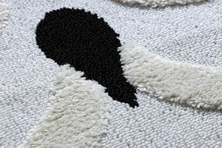 Moderne Kinderteppiche Joy Owl, Eule, für Babyzimmer, Spielteppiche, Kinderzimmer, strukturelle Zwei