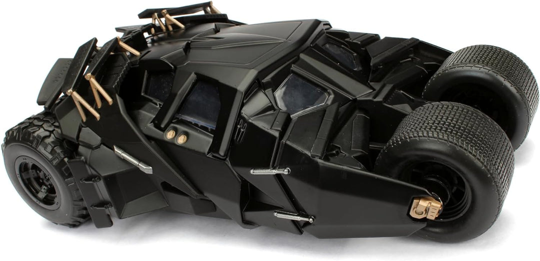 Jada Toys 253215005 The Dark Knight Batmobil, hochdetailiertes 1:24 Modellauto inkl. Batman Figur, C