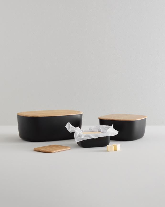 RIG-TIG Brotkasten Box-IT - Aufbewahrungsbox für Brot, Brötchen, Kekse, Gebäck, Schneidebrett als De