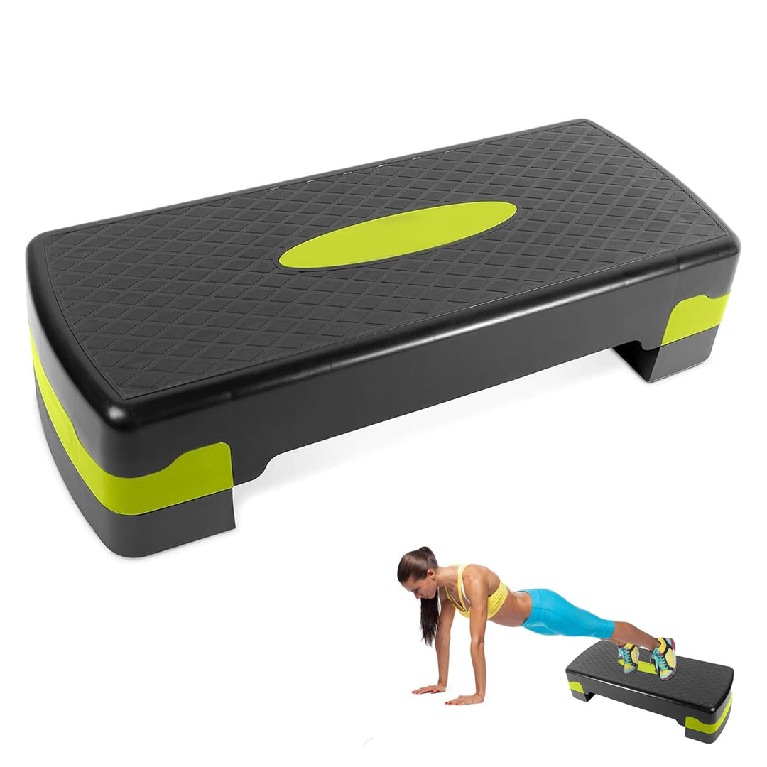 Aerobic Stepper Fitness Board – Steppbrett Aerobic Höhenverstellbar auf 10/15 cm – Für Home Gym &amp; Bü