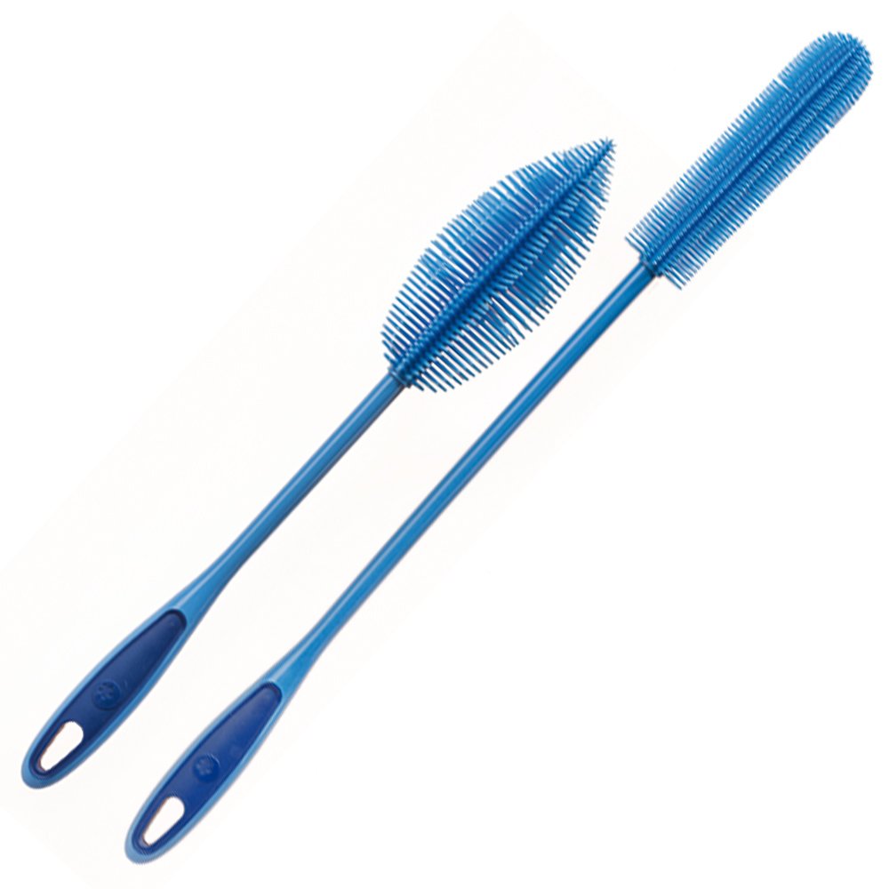 Kochblume Flaschenbürste 36cm & Flaschenbürste Slim 2er Set | Premium-Silikon & BPA frei| Hitzbestän