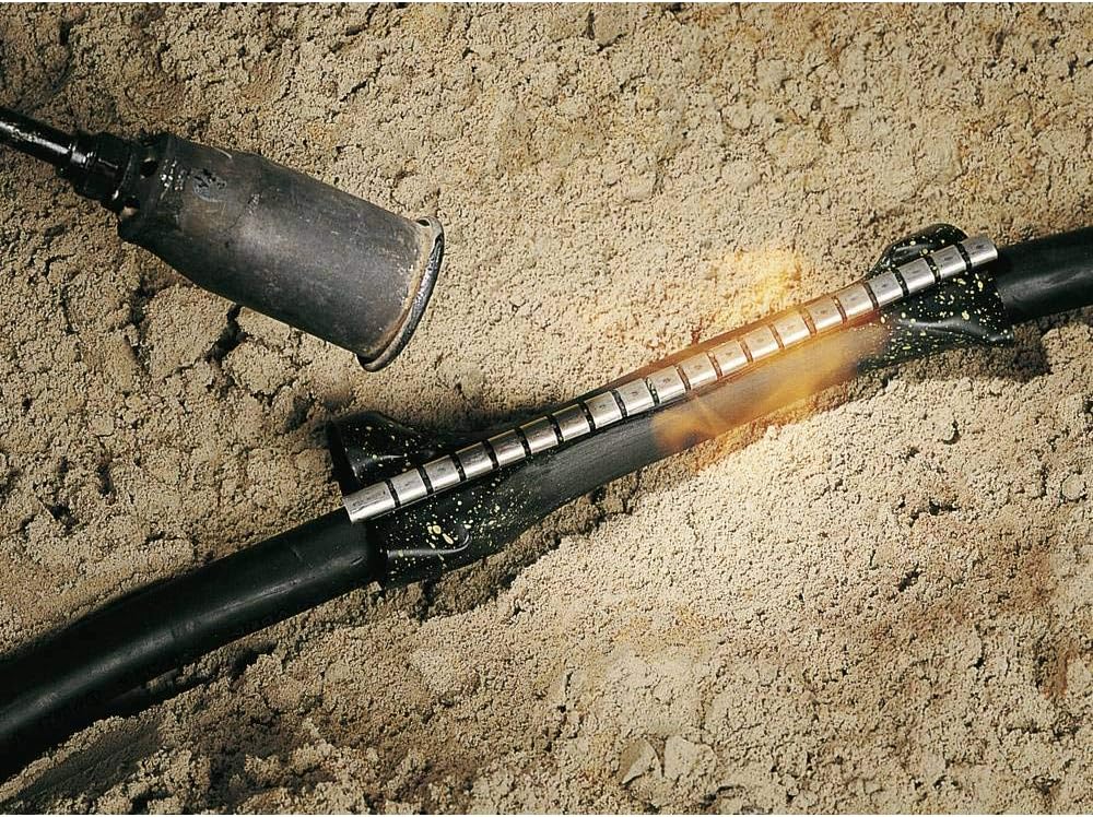 HellermannTyton 450-20021 RMS-76/22-500-POX-BK Warmschrumpf-Verbindungsgarnitur ohne Schraubverbind