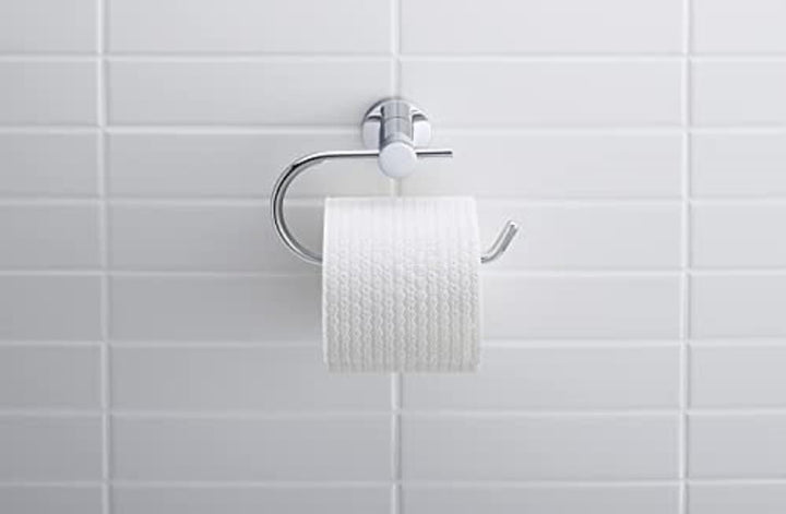 Duravit Papierrollenhalter D-Code, Toilettenpapierhalter für 1 Rolle, Klopapierhalter Wandmontage, C