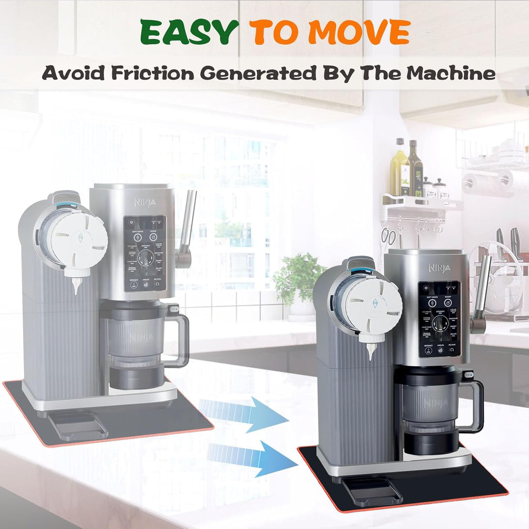 2025 Staubschutz für Eismaschine, Gleitpad, Anti-Rutsch-Pad, 2-in-1-Kombinationsset, kompatibel mit