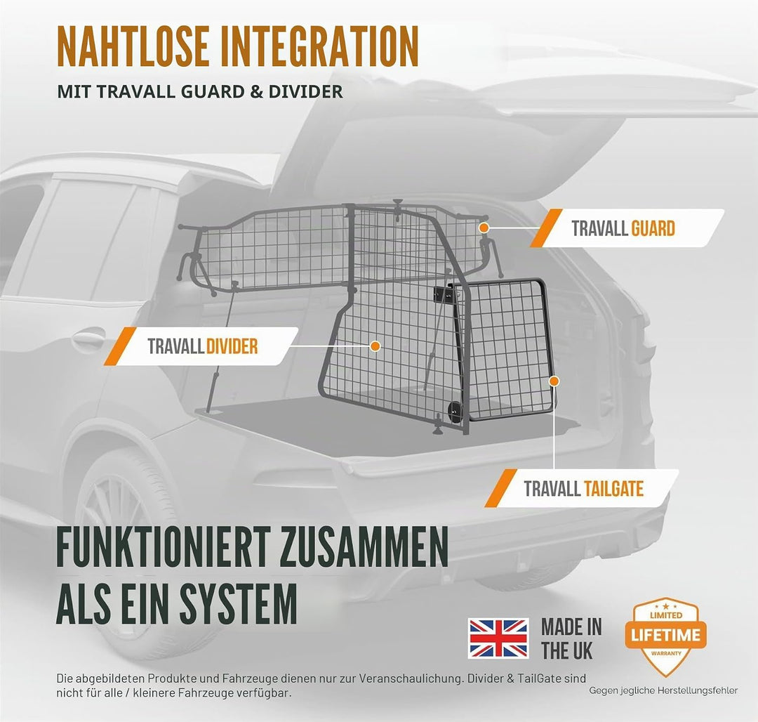 Travall Hundegitter Trenngitter &amp; Heckgitter Set Für VW Tiguan (2016-2024) SUV Fahrzeugspezifischer