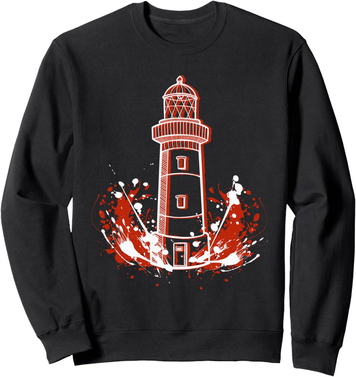 Leuchtturm Meer Licht Möwen Küste Hafen Maritim - Leuchtturm Sweatshirt