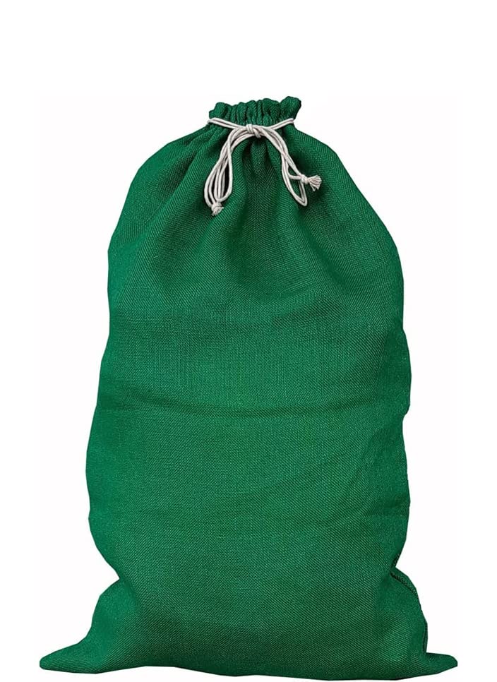 Grosser Nikolaussack, Jutesack, Weihnachts-Sack, Weihnachten, Winter - Jute- (Grün, 120x70) 120x70 G