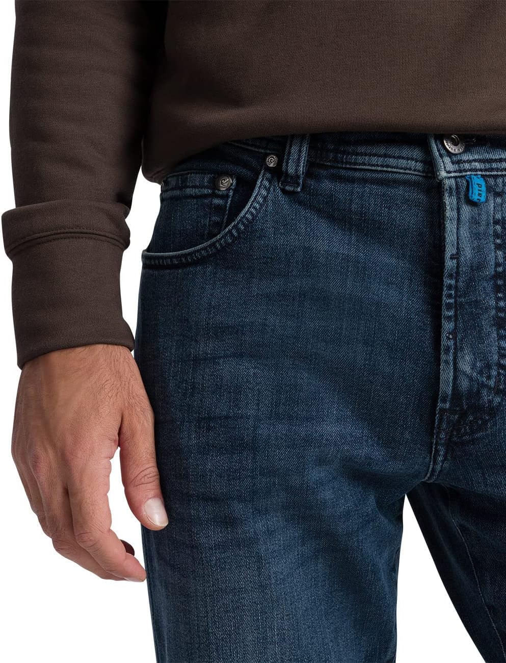 Pierre Cardin Herren Jeans 5-pocket Dijon Blau 30W / 32L Blue Used Buffies, 30W / 32L Blue Used Buff