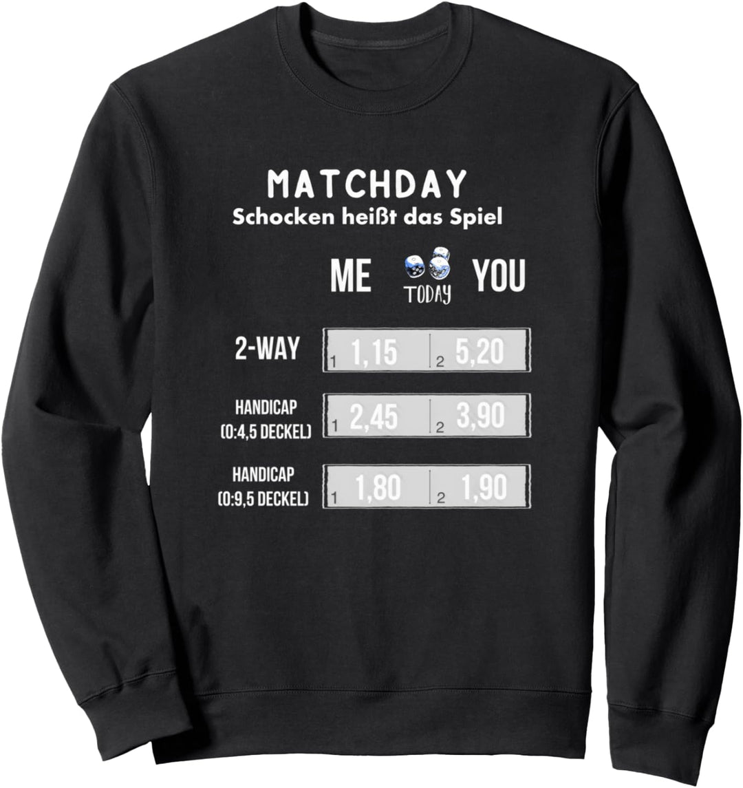 Schocken heisst das Spiel Besteck Würfelspiel Trinkspiel Jule Sweatshirt