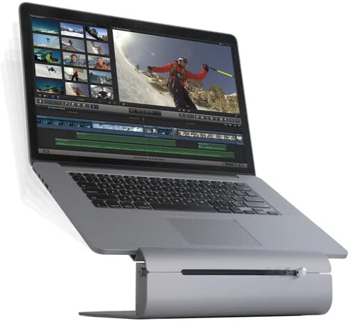 Rain Design iLevel2 Adjustable Height Laptop Stand - Space Gray iLevel2 Space Gray, iLevel2 Space Gr