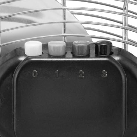 TROTEC Bodenventilator TVM 18 – 100 Watt, Neigungswinkel 110°, 3 Stufen, Ø 45 cm, kippfester Stand,