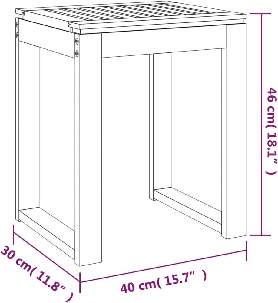vidaXL Badhocker Duschhocker Duschsitz Duschstuhl Badestuhl Holzhocker Sitzhocker Hocker Stuhl Badez