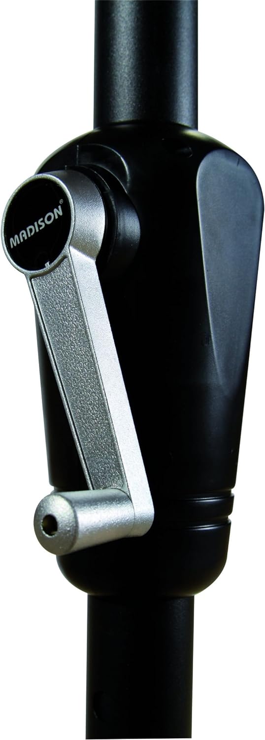 Madison XXL Kurbelschirm Sumatra 400" in grau mit UV-Schutz 40 Plus