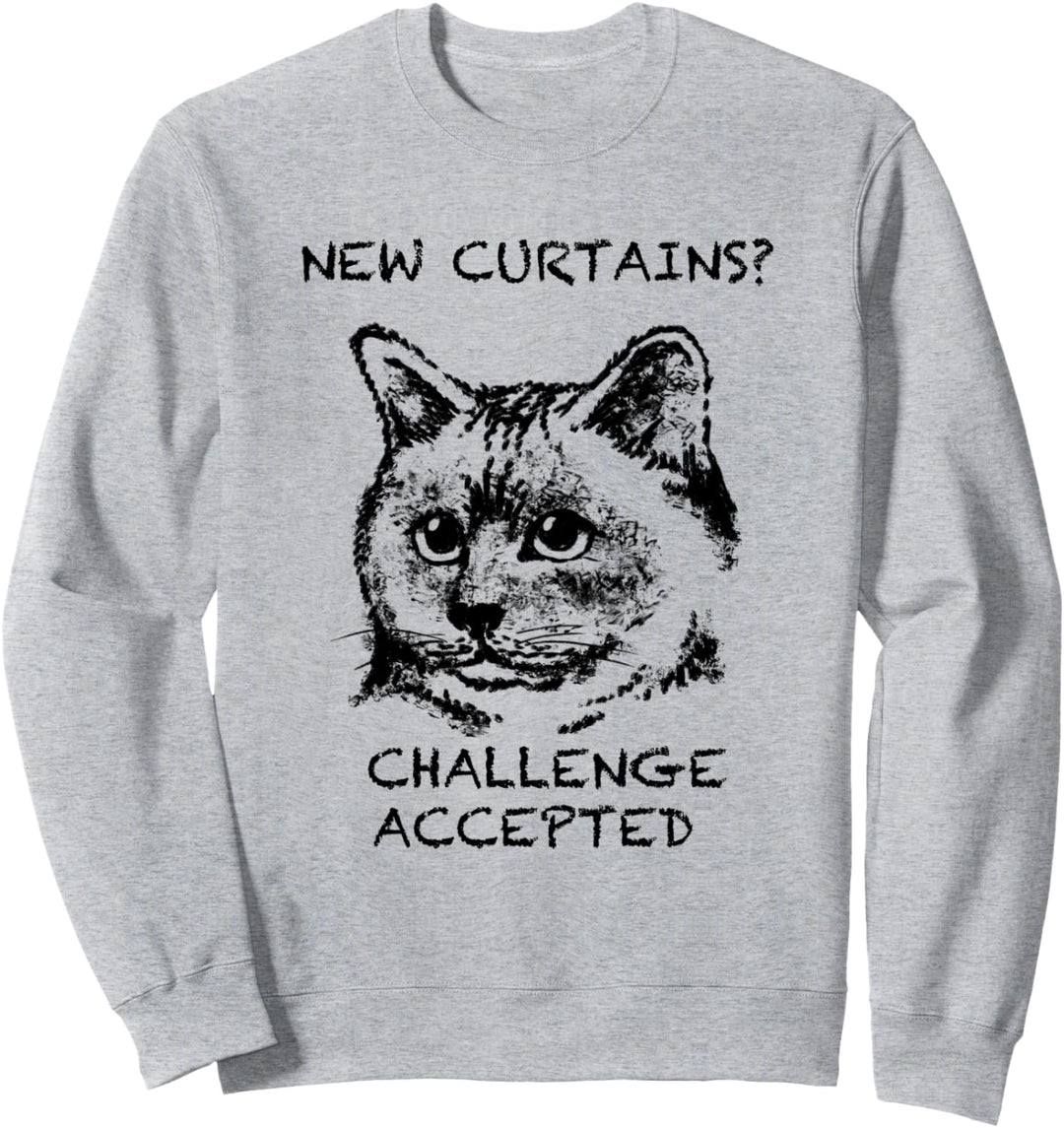 Birman Lustige Katze Zitat Hand gezeichnete Kunst Sweatshirt