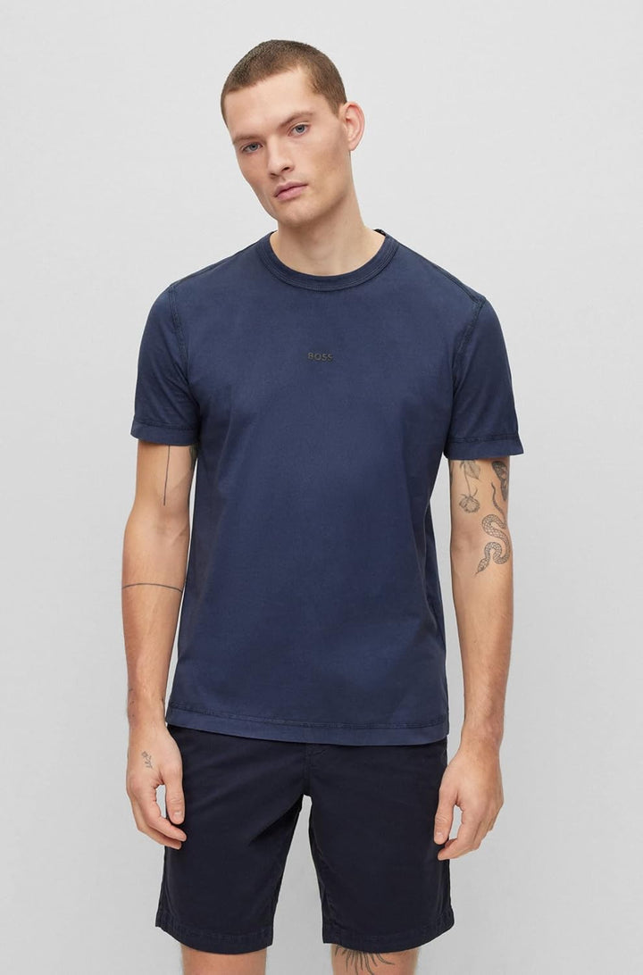 BOSS Herren Tokks T-Shirt (1er Pack) S Dark Blue404, S Dark Blue404