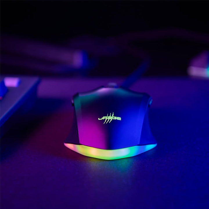 uRage Gaming-Maus „Reaper 800 8K“ kabelgebunden, 26.000 DPI, 8.000 Hz, RGB | Maus schwarz, Pixart-Se