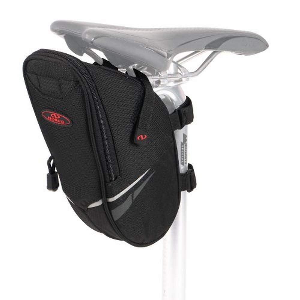 Norco Fahrradtasche Utah Satteltasche, Schwarz, 25 x 12 x 8 cm, 1.5 Liter, 0256N