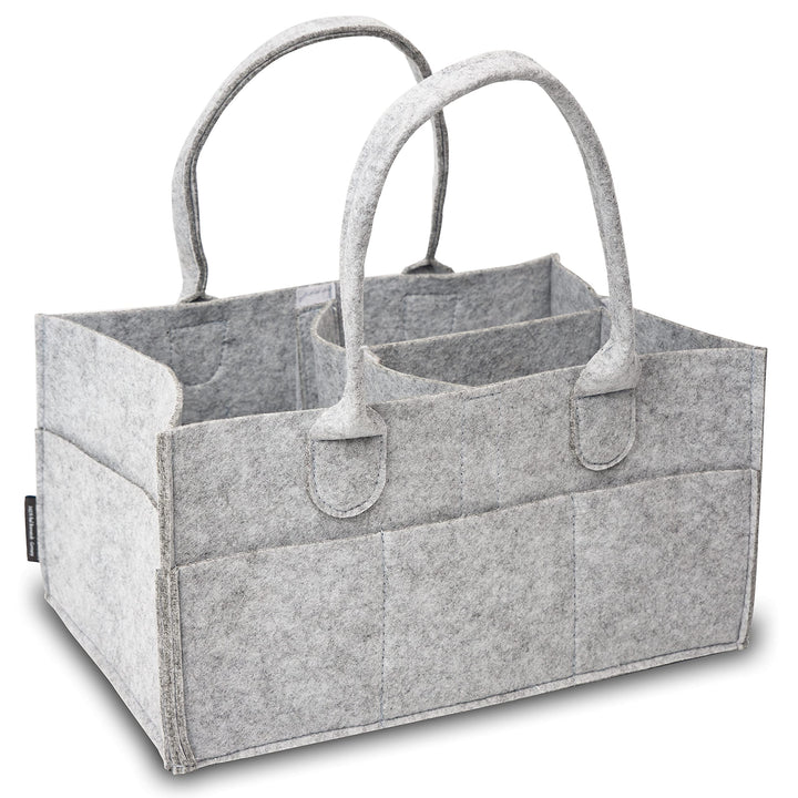 Rubberneck Baby Windel Filztasche - tragbare Wickeltasche, Allzweck Organizer aus Filz (Hellgrau, 33