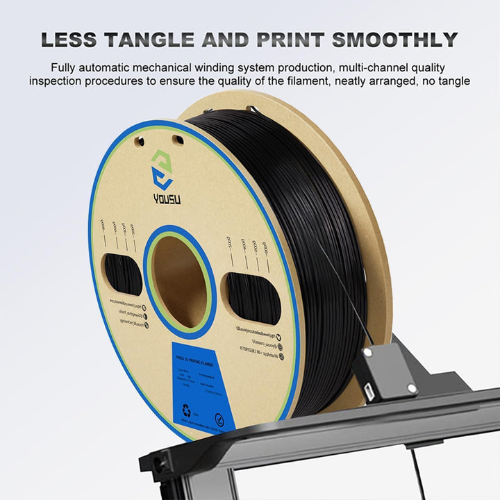 YOUSU PLA Plus (PLA+) Filament 1,75mm, Professionelles Hohe Zähigkeit 3D Druckerfilament, Massgenaui