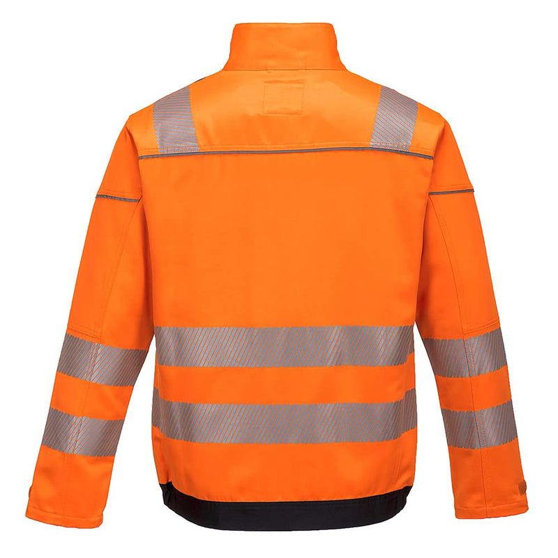 Portwest PW3 Warnschutzjacke, Grösse: S, Farbe: Orange/Schwarz, T500OBRS