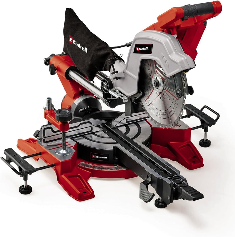 Einhell Zug-Kapp-Gehrungssäge TE-SM 10 L Dual (2.100 W, Ø 254 mm Sägeblatt, 305 mm Schnittbreite, 85