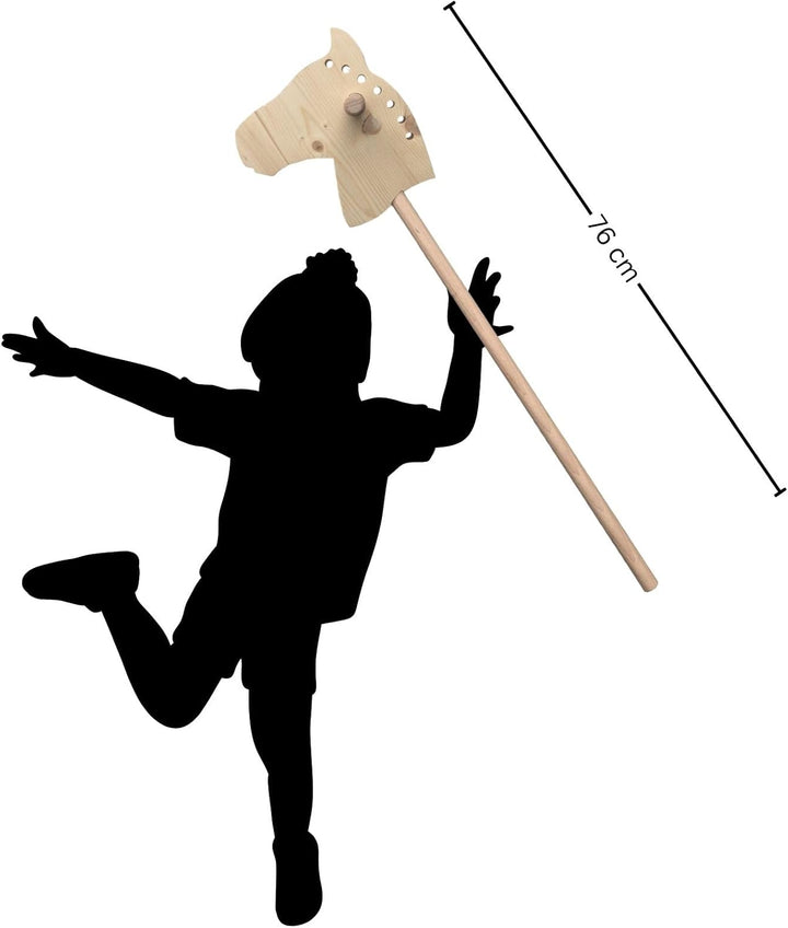 DIY Steckenpferd Hobby Horse Holzpferd selbst gestalten basteln