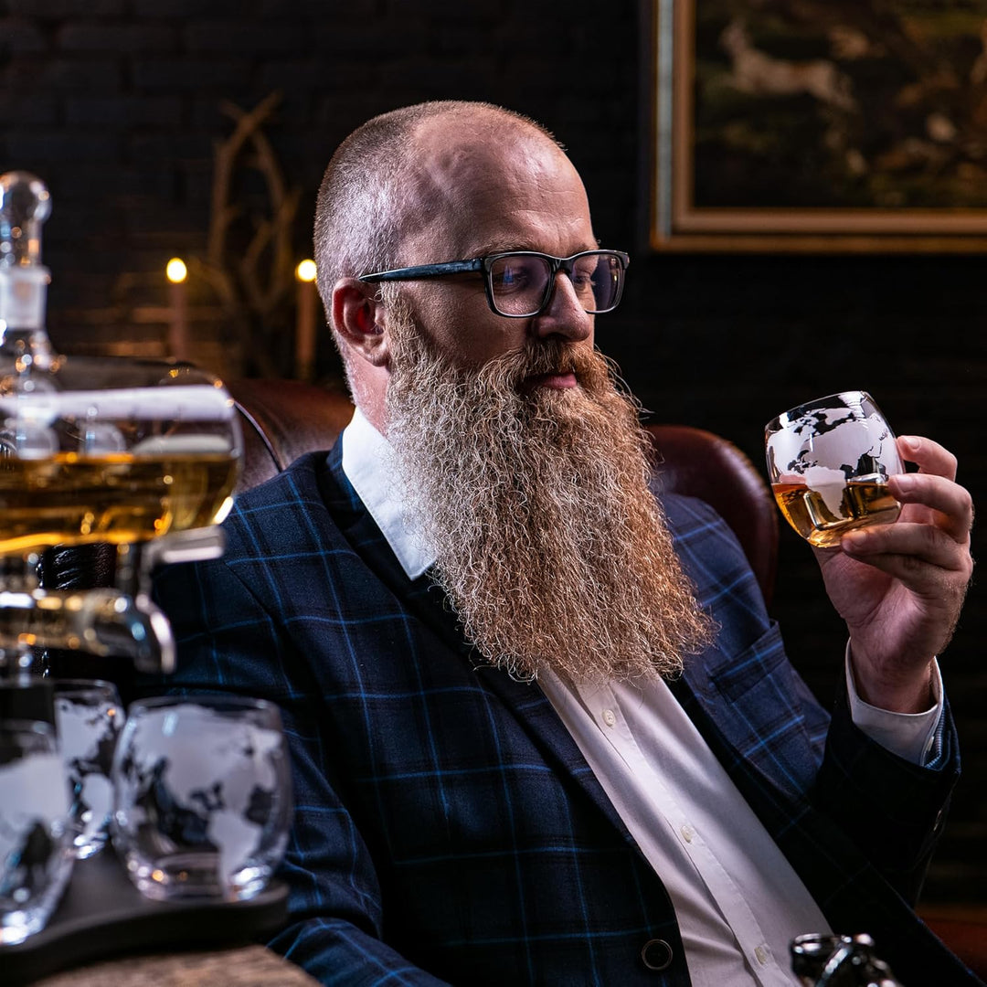 Whisiskey - Whisky Karaffe - Segelschiff - Dekanter - Whiskey Karaffe Set - 1L - Geschenke für Männe
