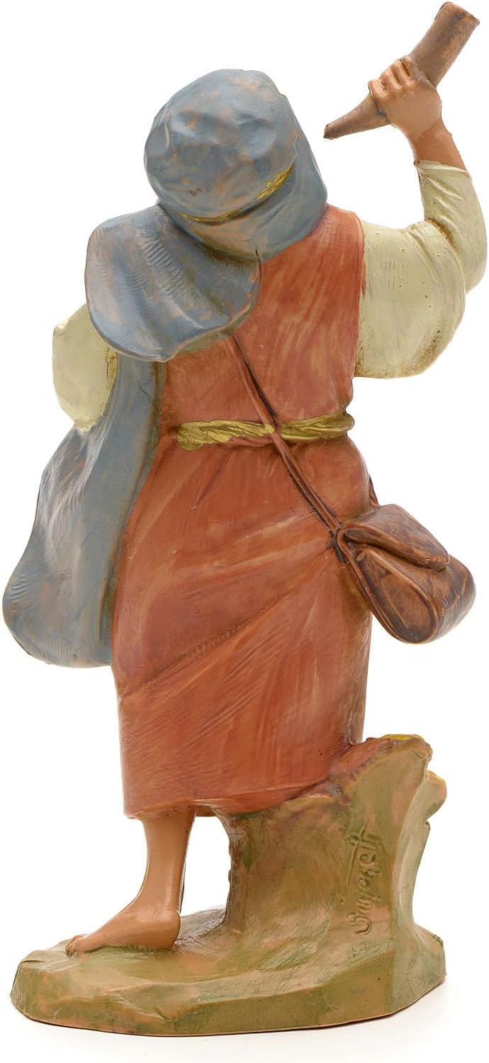 Holyart Schäfer Künstler Fontanini, mit Geweih, 12 cm