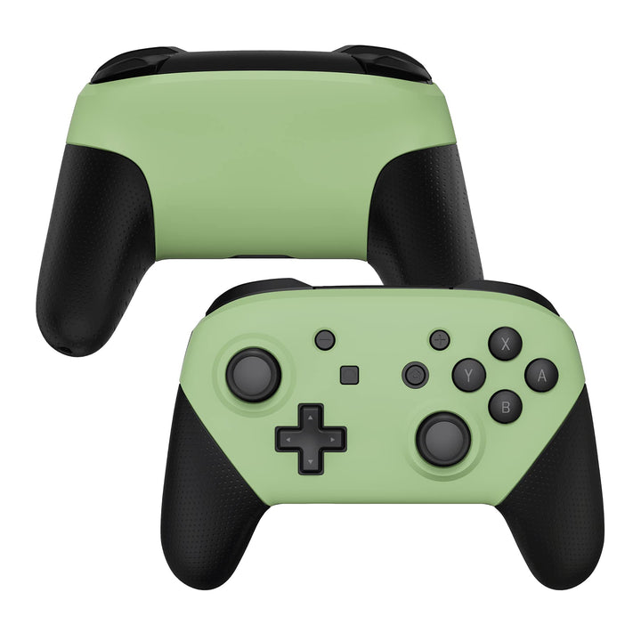 eXtremeRate Ersatz Grips Case Cover kompatibel mit Nintendo Switch Pro Controller, Custom Matt Front