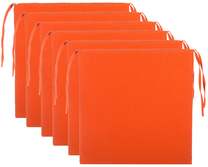 Brandsseller Sitzkissen Stuhlkissen Sitzauflage Stuhlauflage - Uni Farben mit 4 Kordelbändern für si