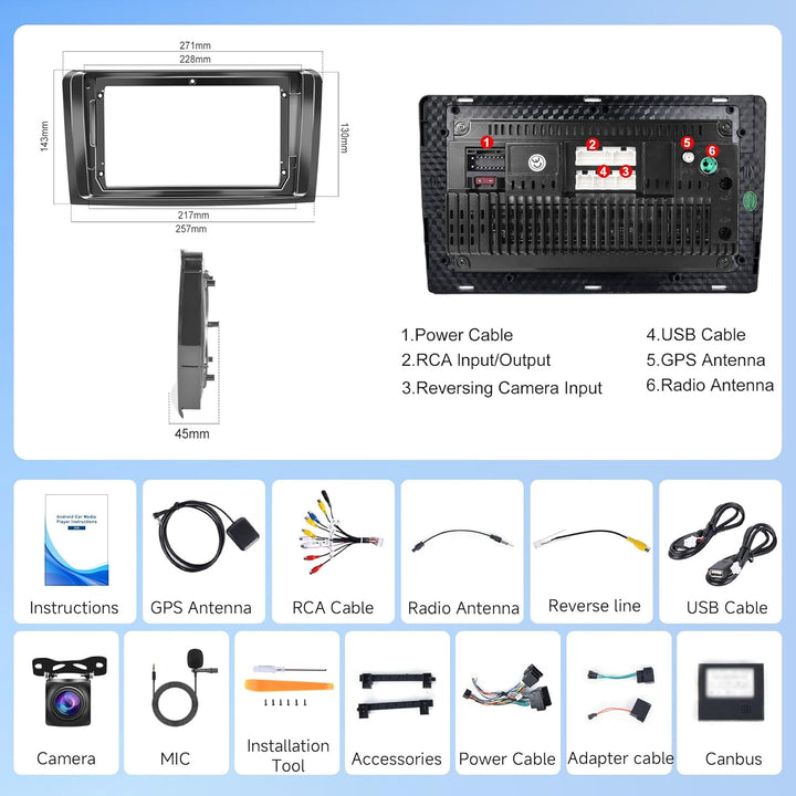 Rimoody 8 Core 6+128G Autoradio Android für Mercedes Benz ML GL W164 ML350 ML500 GL320 X164 ML280 GL