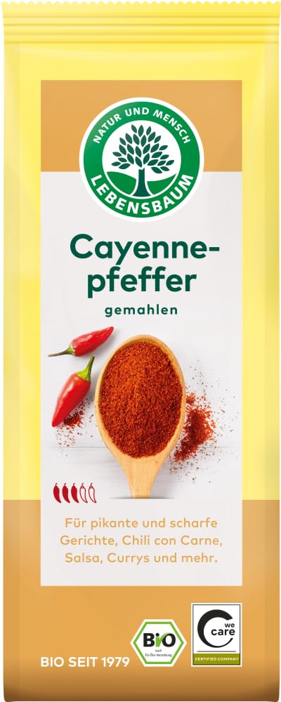 Lebensbaum Bio Cayennepfeffer, Gemahlen, 6 X 50 Gr, 6 x 50 gr