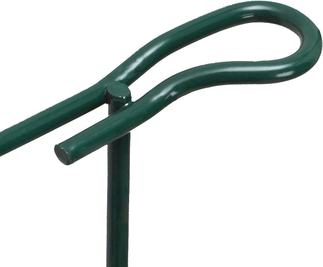 Ikodm Teichzaun Gartenzaun Komplettset - 5 Stück Teichzaun Steckzaun Metall 11 Zaunelemente - 5 Zaun