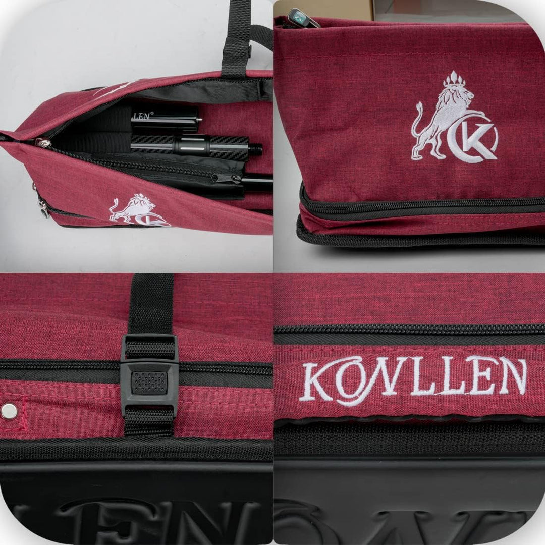 KONLLEN 3x4 4x5 Oxford Cloth Billard-Hüllen Prairie Pool Queue Case Tragetasche mit hoher Kapazität