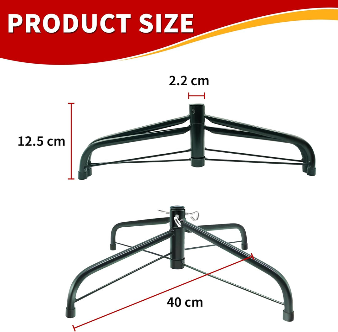 Christbaumständer 40/50/60 cm - Baumständer für Künstliche Weihnachtsbaum Kreuz Basis 150/210/240 cm