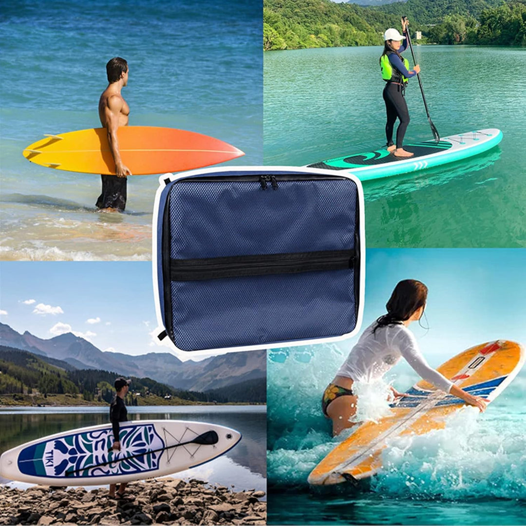 Sup Cooler-Deck Tasche (blau) Kapazität 11 L, wasserdichte Handytasche, Netztasche oben, tragbare Sa