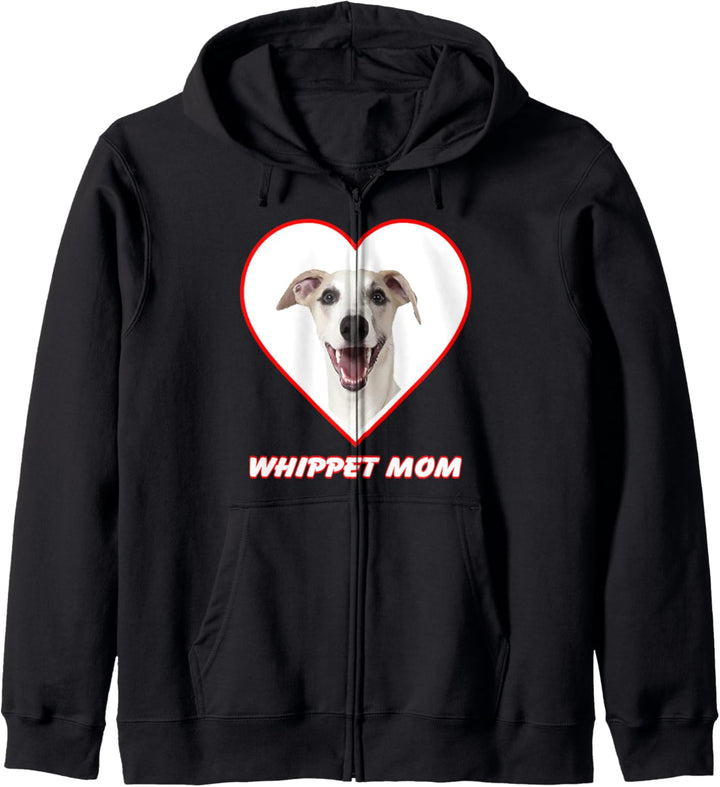 Whippet Dog Mom Kapuzenjacke