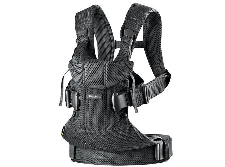 BabyBjörn Babytrage One Air, 3D-Netzstoff, Schwarz 3D-Netzstoff Schwarz, 3D-Netzstoff Schwarz
