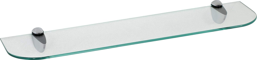 ib style® Glasregal 6mm |inkl. Befestigungsclip CLASSICO Verchromt | 11 Grössen| 2 Dekore | Klar | 5