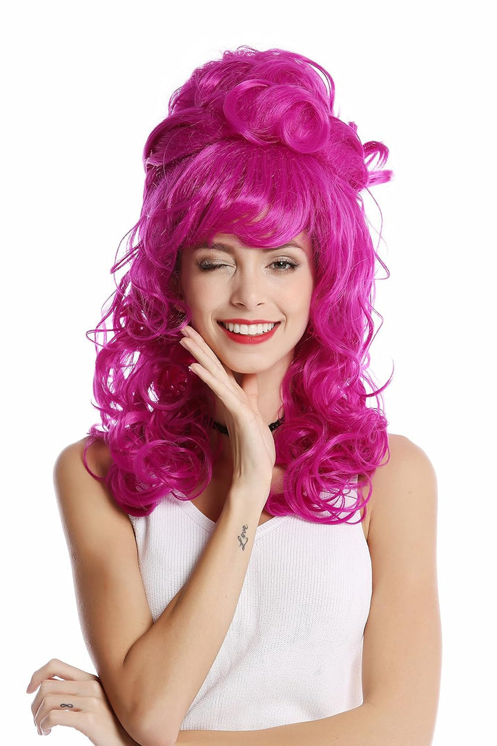 WIG ME UP - GF-W2418-TF2405 Perücke Damenperücke Barock 60er retro riesig Beehive Hochsteckfrisur Du