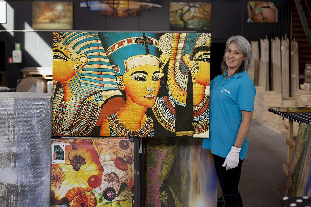 Startonight Bilder Ägyptische Götter, Leinwandbilder Moderne Kunst, Abstrakte Wanddeko Kunstdrucke,