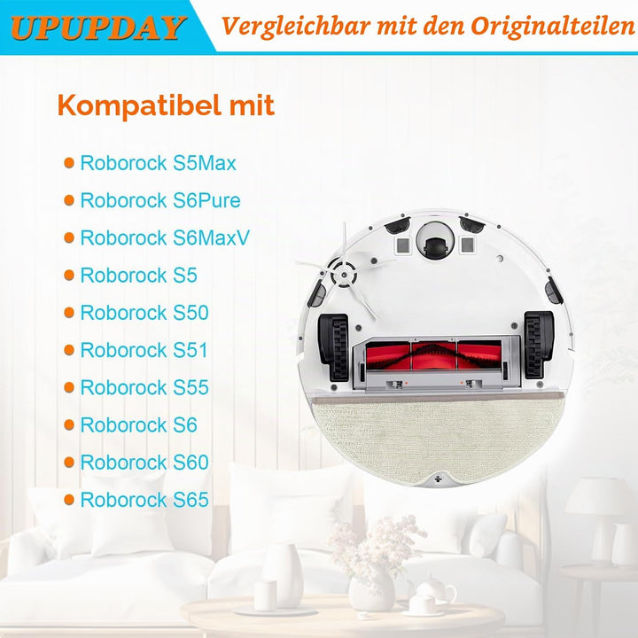 UPUPDAY Ersatzteile Zubehör kompatibel für Xiaomi Roborock S5 Max S6 Pure S6 maxV S50 S51 S55 S5 S60