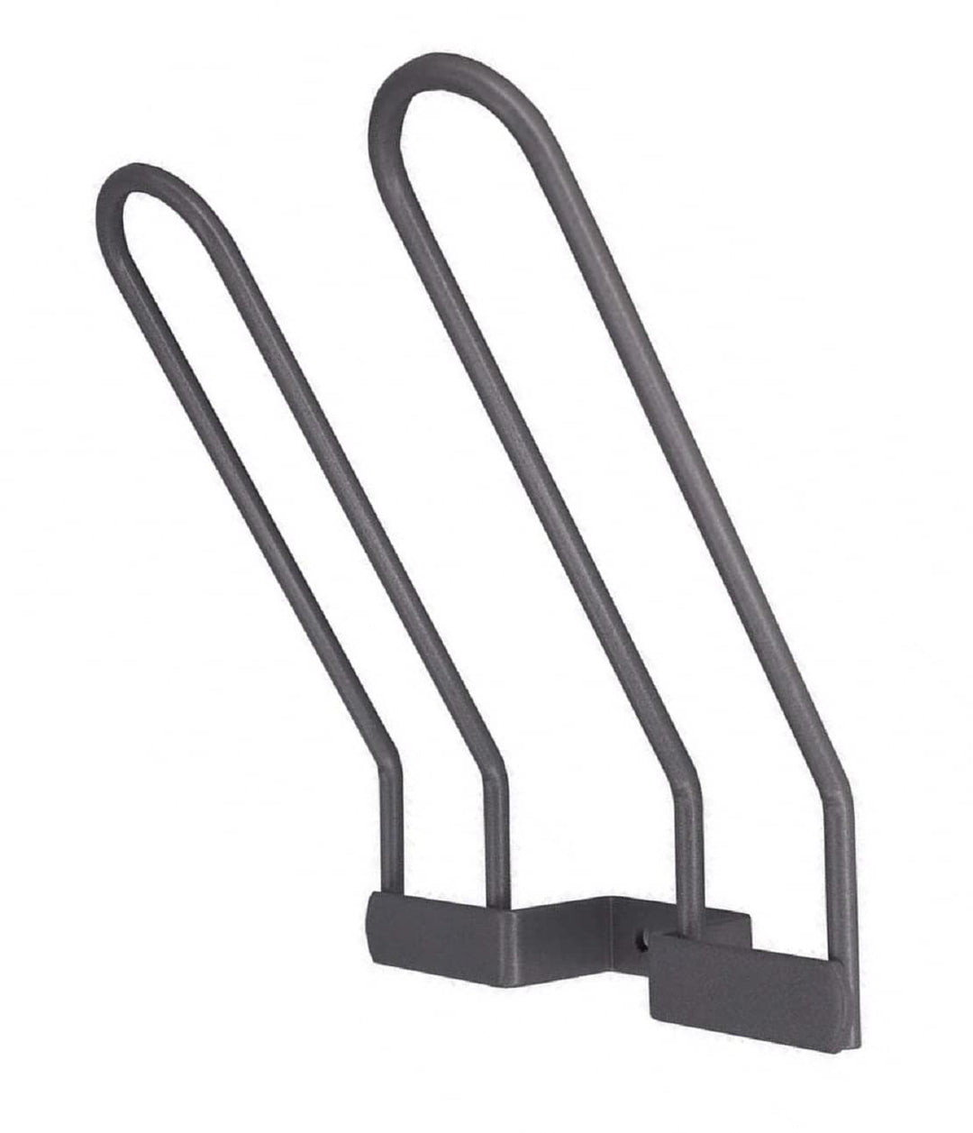 10 Stk. Schuhablage für 1 Paar Schuhe, Breite 130 mm, Stahldraht Grau RAL 9007 beschichtet
