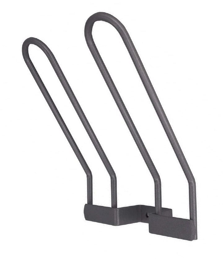 10 Stk. Schuhablage für 1 Paar Schuhe, Breite 130 mm, Stahldraht Grau RAL 9007 beschichtet