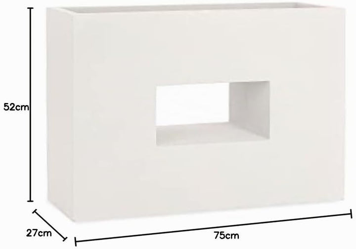 Pflanzwerk® Pflanzkübel Vista Sand 52x75x27cm *Frostbeständiger Blumenkübel* *UV-Schutz* *Qualitätsw