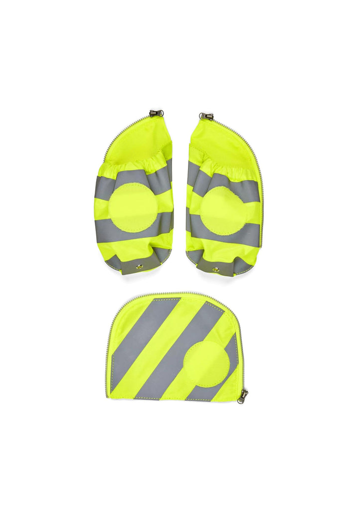 ergobag Seitentaschen Zip-Set mit Reflektorstreifen Sichtbarkeits-Set mit Seitentaschen pack cubo un