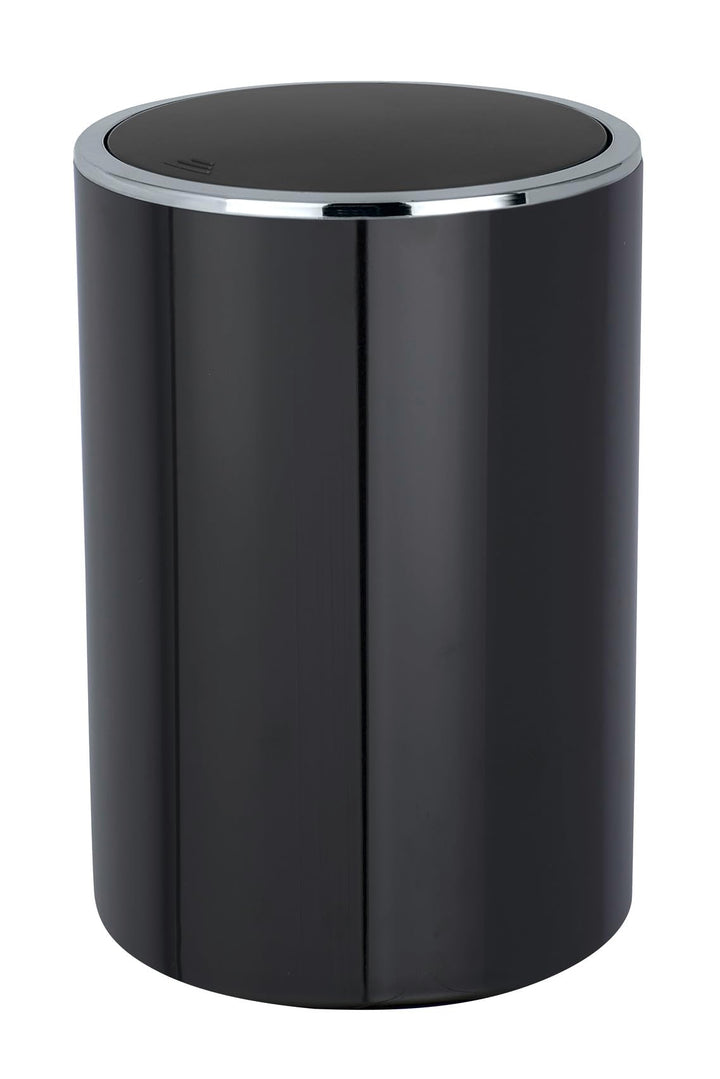 WENKO Kosmetikeimer Mod. Inca 5 Liter Abfallbehälter mit Deckel für Gäste-WC Badezimmer Mülleimer Ku