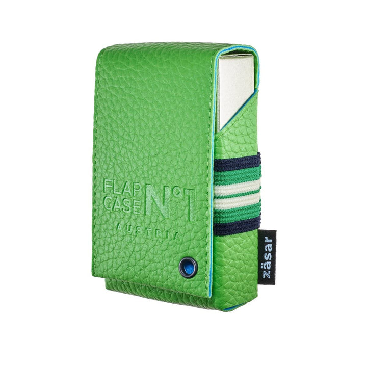 FLAPCASE N°1 • FRISBEE • Designer Zigarettenetui, Made in Austria, Gummiband, Leder vegan Zigaretten